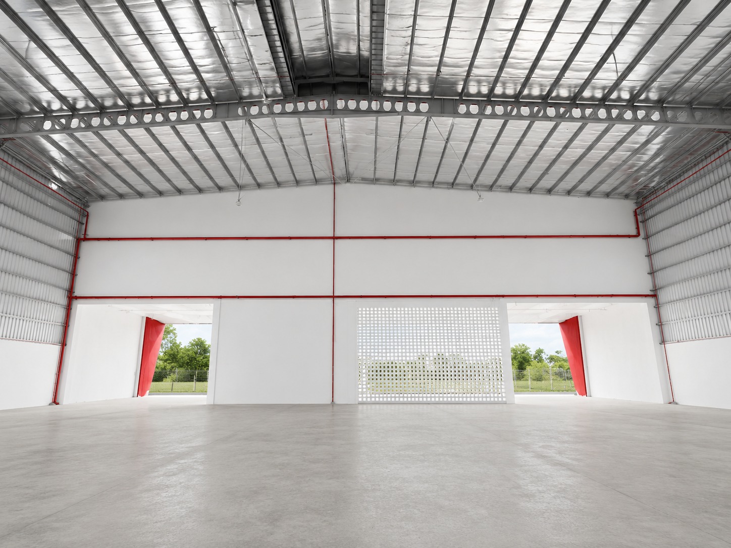 Senai Idaman detached factory for rent with 30,615 sq.ft. built-up area, 12-metre ceiling height and 1,200 Amp power supply.