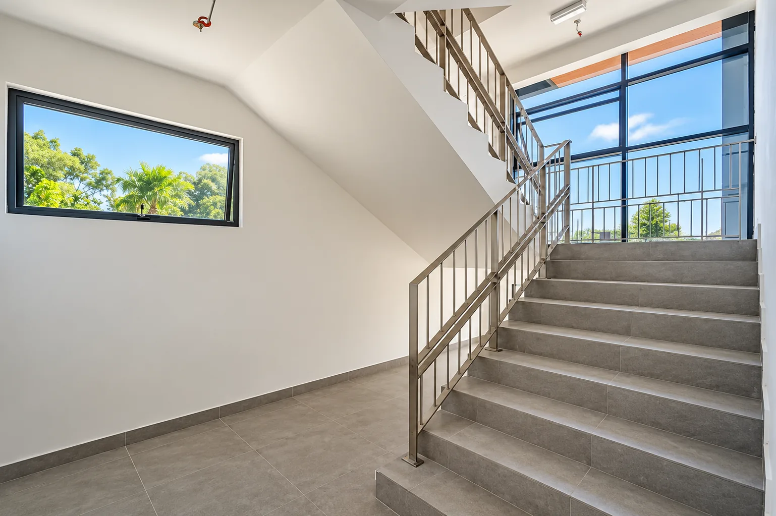 i-TechValley factory for sale – staircase Staircase to the upper floor of the detached factory for sale in i-TechValley, Gelang Patah
