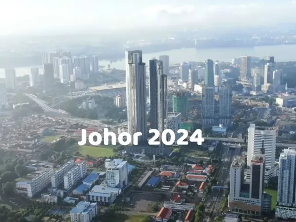 Johor Bahru city skyline