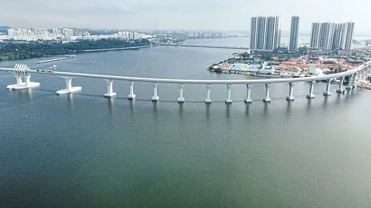 Senai Airport City RTS Link bridge between Johor Bahru and Singapore